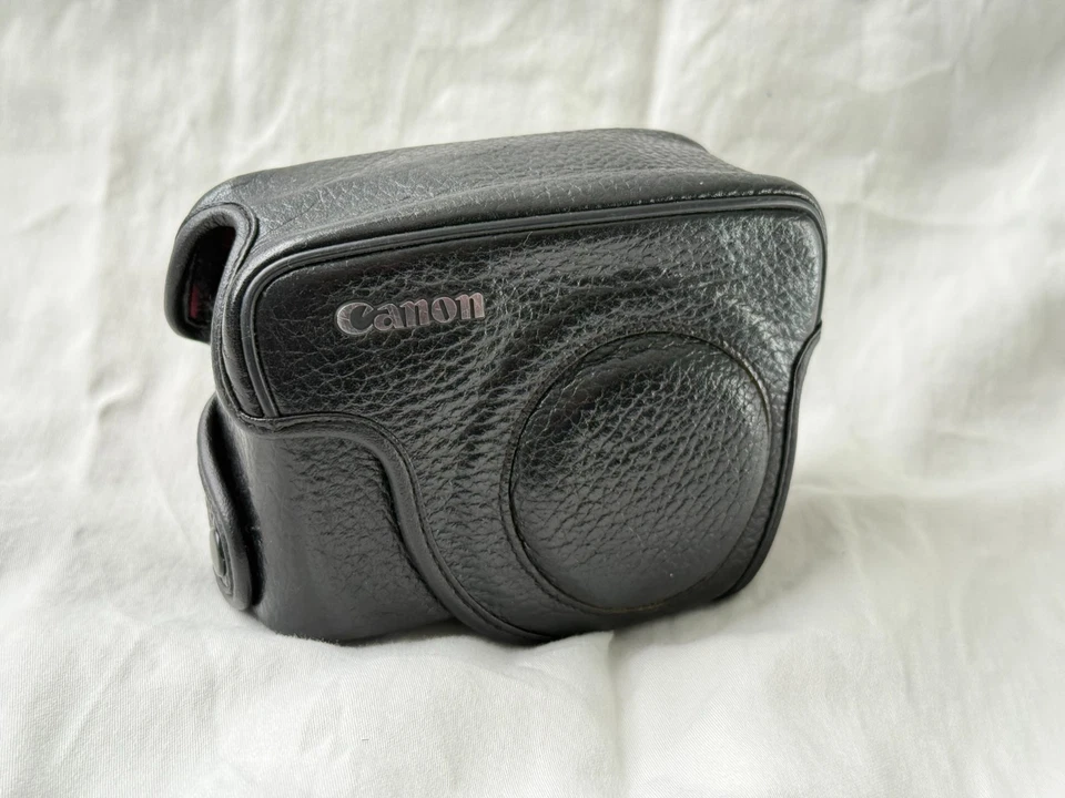 Funda de cuero ajustada Canon para PowerShot G10, negra, Canon SC-DC60A Foto 2 de 4