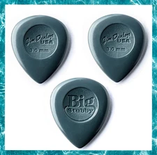 Dunlop Big Stubby Nylon Guitar Picks 445 Big Stubby 3.0 mm - 3 PACK