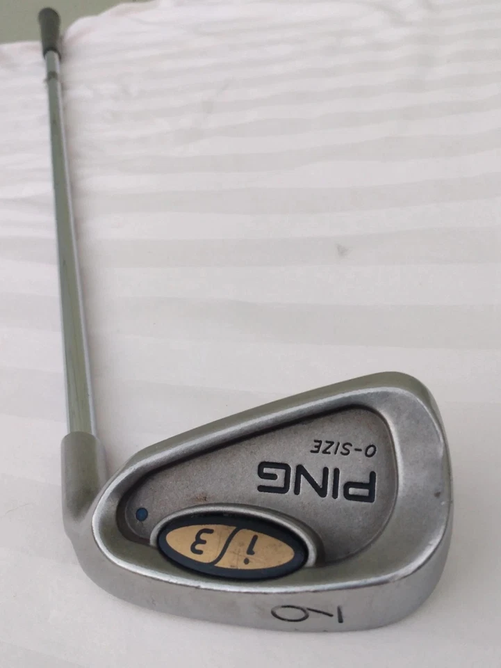 Ping i3 O size 9 Iron Blue Dot Cushion Stiff Flex Steel Shaft RH 36.5" - Image 2 of 4