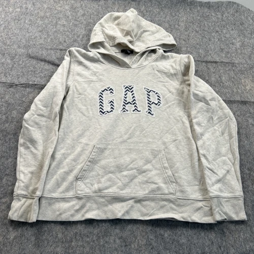 OFF WHITE GAP Felpa con Cappuccio Donna Taglia Media Panna