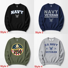 Military Veteran Sweatshirt | 250th Anniversary Honor & Courage Design