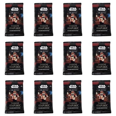 Star Wars Unlimited Twilight of the Republic Cards - Lot of 12 Booster Packs