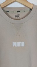 Puma Crewneck Central Logo Beige T-Shirt Size...