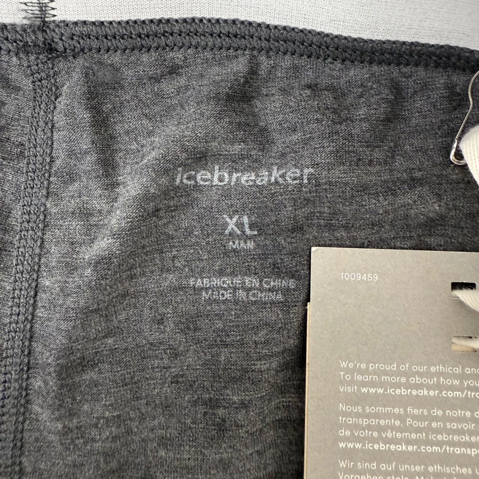 Calzoncillos boxer Icebreaker Merino Anatomica Fly gris carbón para hombre XL 1009459 Foto 4 de 4