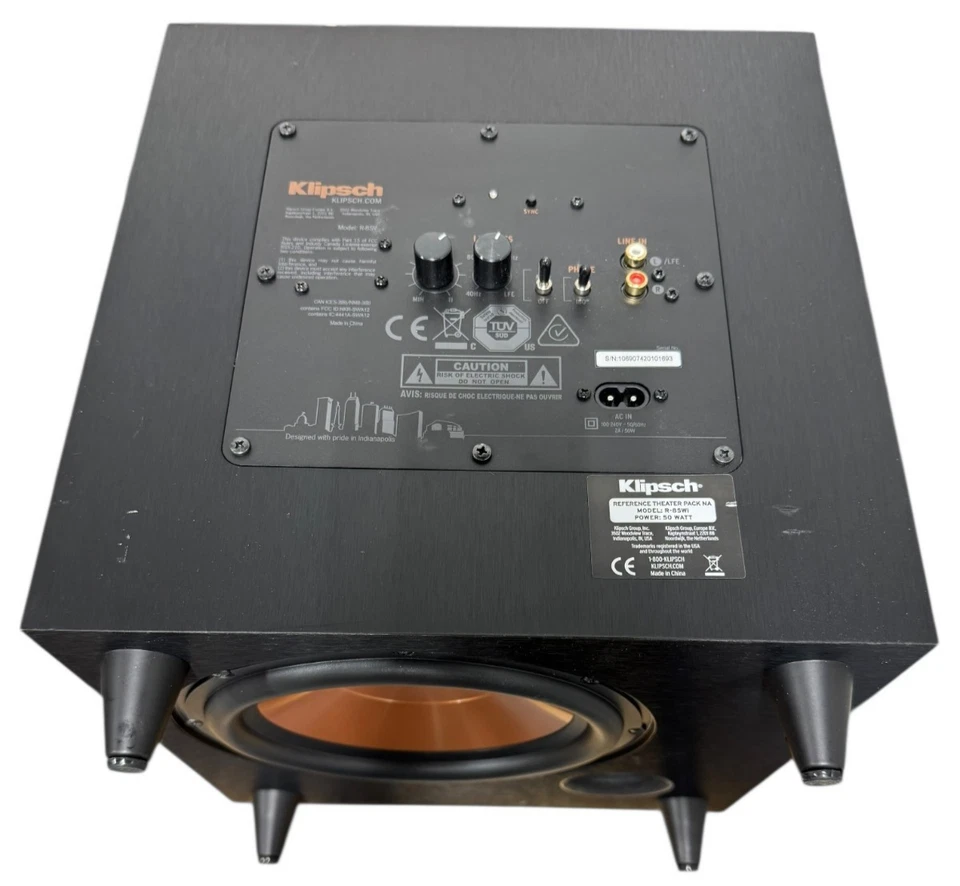 ✅ Klipsch Reference Theater Pack 8" Subwoofer 50 vatios Modelo R-8SWi ✅ Foto 4 de 4