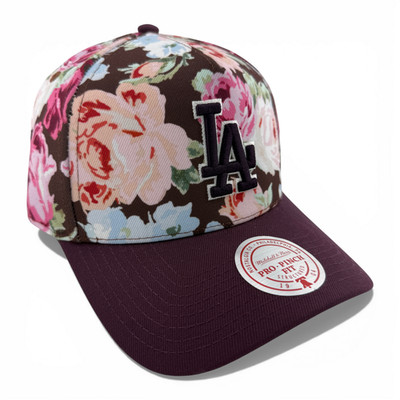 Mitchell & Ness Los Angeles Dodgers Floral A-Frame Pro Pinch Snapback Adjustable