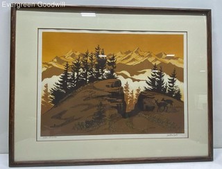 High Country by Walton Butts Lithograph Print 29 x 23"