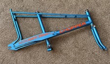 Lovely 1976 MK2 Raleigh Chopper Frame, Forks & Chainguard. Nice Original Paint