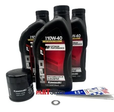 OEM Kawasaki Ninja 400 EX Ninja EX400 Oil Change Kit Oil Filter & Washer