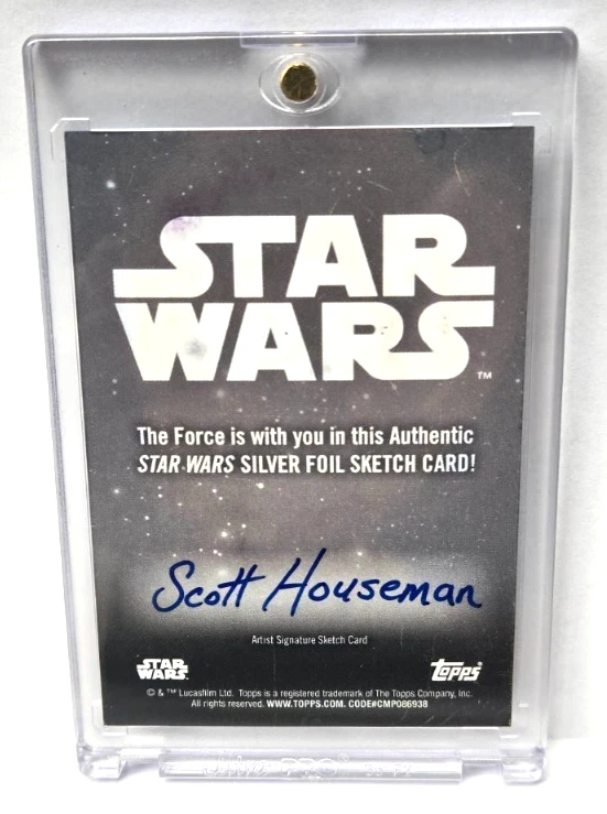 Boceto de lámina de plata Topps 2025 cromo Sabine Wren 1/1 de Scott Houseman Foto 2 de 2