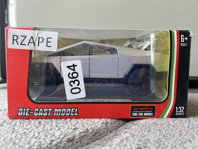 CHE ZHI Tesla Cybertruck 1:32 Diecast Model Silver Pull Back Light
