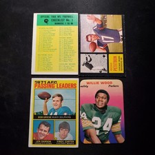 1960'S-70'S NFL STARS VINTAGE CARDS LOT(12 CARDS)(TC#2128)(CARDS HAVE WEAR)