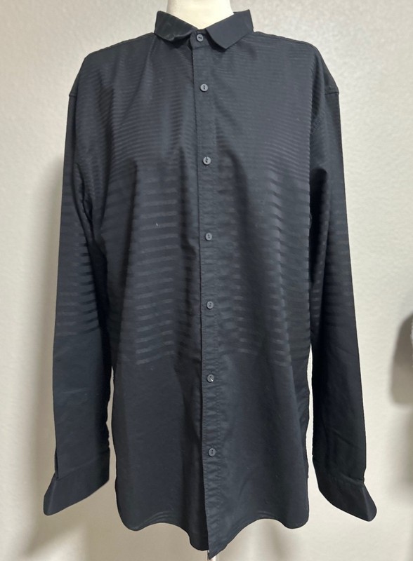 Bleu Petrol Navy Blue Mens Button Up - Size XXL