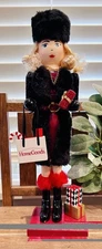 New Homegoods Nutcracker Shopping Girl Christmas Figurine Tj Maxx Marshalls