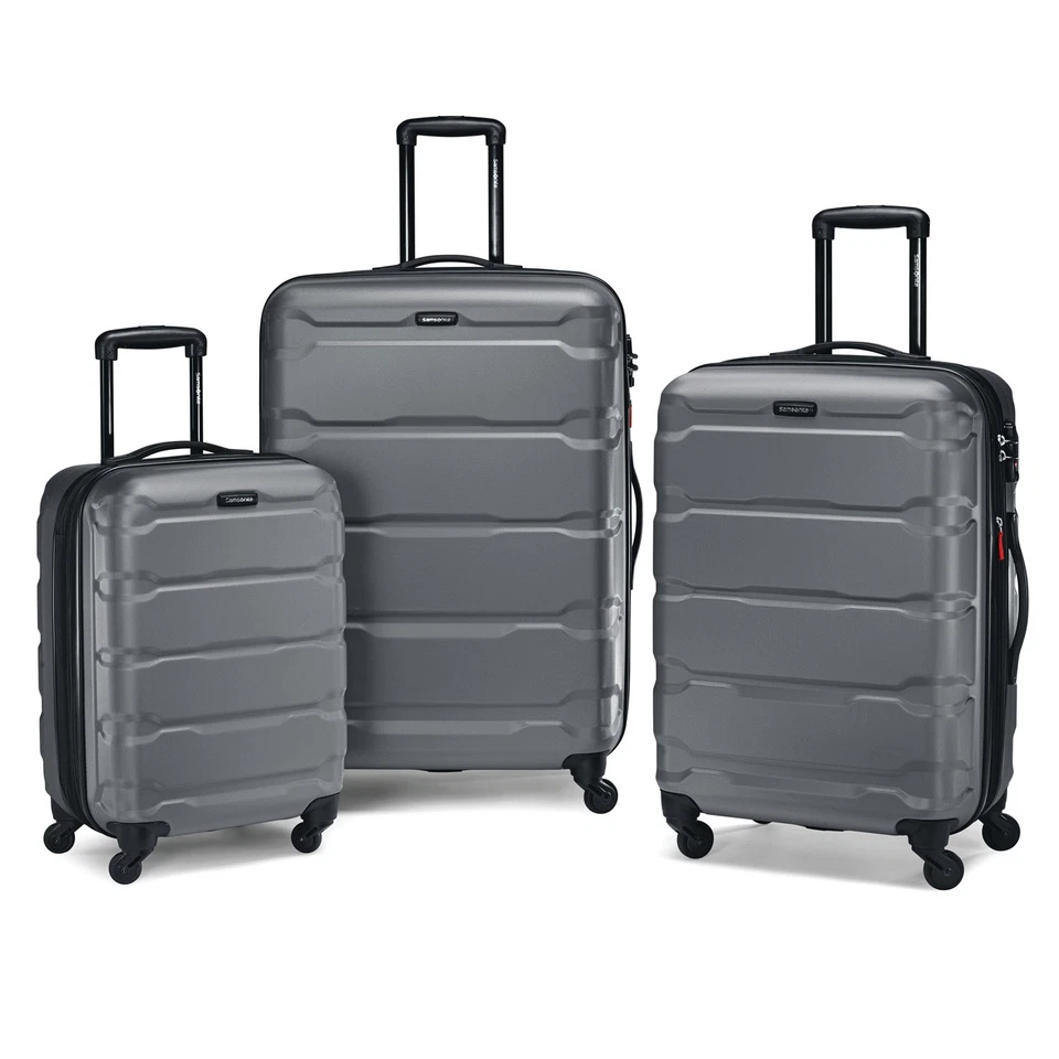 Samsonite Omni Hardside Nested Luggage Spinner Set,Charcoal w/10pc Accessory Kit - Image 3 of 4