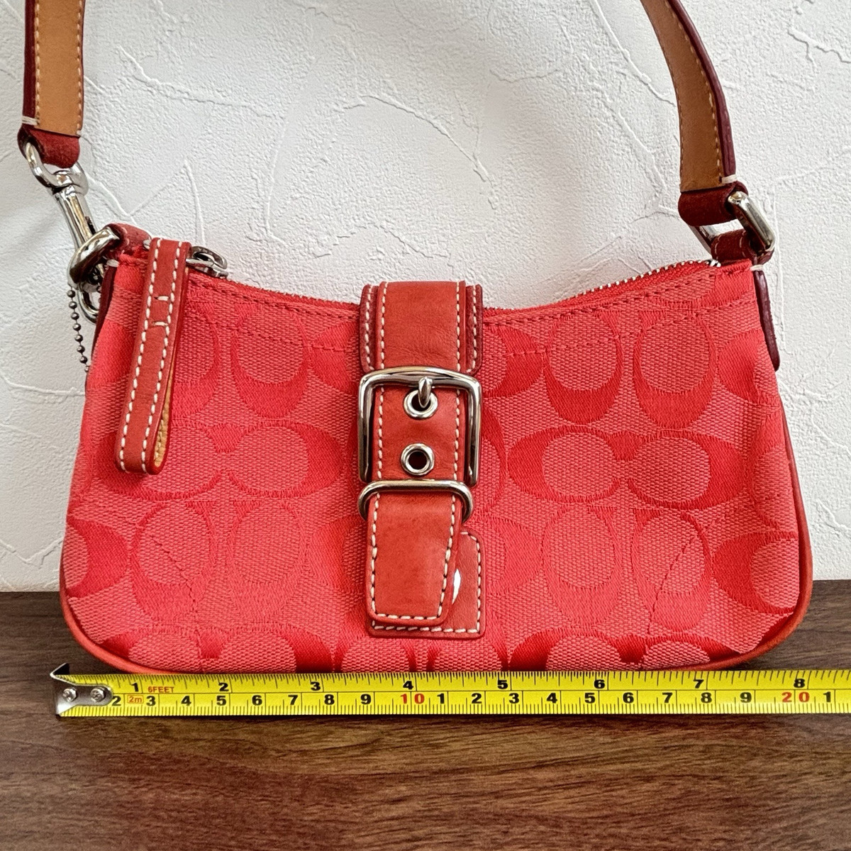 Coach Demi Black 6362 Hampton Signature Buckle Flap Baguette Coach Demi Black 6362 Hampton Signature Buckle Flap Baguette
