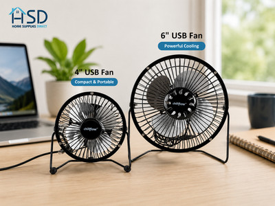 Mini USB Schreibtisch Ventilator Tragbar Persönlich Kühler Ganz Metall Schreibtisch Büro Tisch Ventilatoren