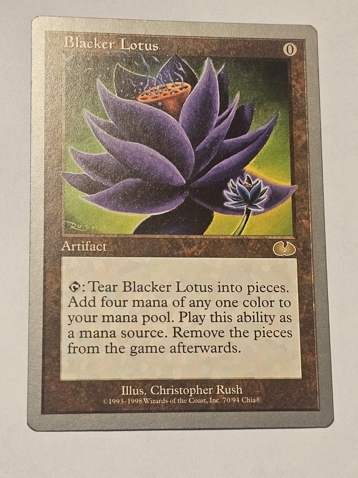 Blacker Lotus LP Unglued MTG Magic The Gathering