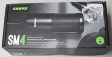 Shure SM4 Studio Recording Microphone, XLR Home Studio Condenser Mic