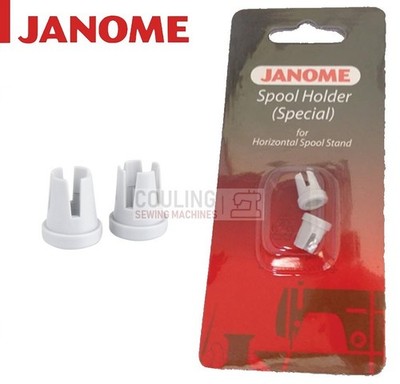 JANOME Nähmaschine Mini kleiner Spezialspulenhalter Kappe x 2 horizontale Stifte