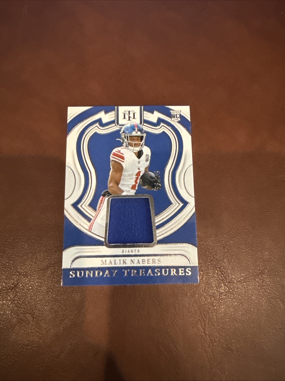 2024 National Treasures Malik Nabers Sunday Treasures Rookie Patch /99 Giants