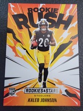 2025 Panini Rookies & Stars Kaleb Johnson #7 Rookie Rush Rookie Card RC. rookie card picture