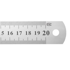 12 Pcs Steel Ruler 8"x1-1/32" Carbon Steel Machinist Metal Ruler 0.3 mm Thick