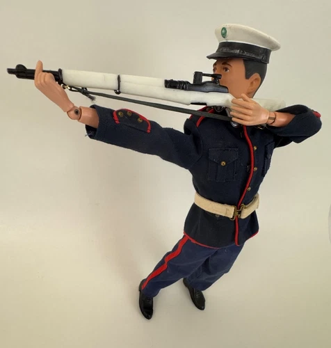 Vintage 1967 Talking GI Joe US Army Soldier + Marine Dress Parade #7710 WORKS