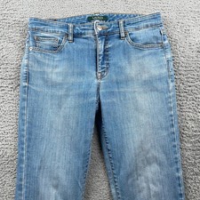 Lauren Ralph Lauren Jeans Womens 6 Blue Modern Straight Curvy Medium Wash Denim
