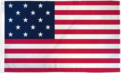 15 Star Spangled Banner Flag 3x5ft Poly American Historical USA Flag