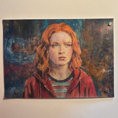 Stranger Things   Max Mayfield    handgemaltes Acrylbild   Fan Art Unikat