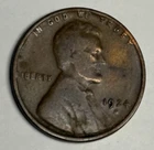 Fine+ 1924-D Lincoln Wheat Cent w/ Rub, Rich Brown U.S. Better Date Coin