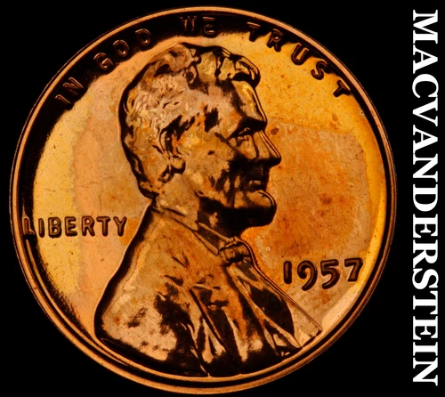 1957 Lincoln Wheat Cent- Choice Gem Proof Luster No Reserve #J161