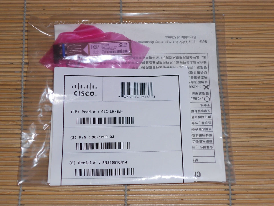V03 GLC-LH-SM Cisco Finisar SFP Mini GBIC LX LH, 30-1299-03 versione V03 NUOVO NEW