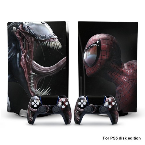 Wrap Skin Sticker PlayStation 5 Decal PS5 Disk Joker and Bat Console Controller