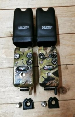 2 Stück Delkim TXI Plus Purple Bissanzeiger + D-Lok Quick Release System Karpfen