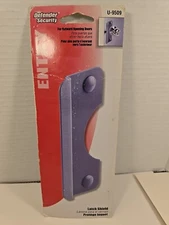 Defender Security Entry Latch Shield U-9509 For Outward Opening Doors Grey