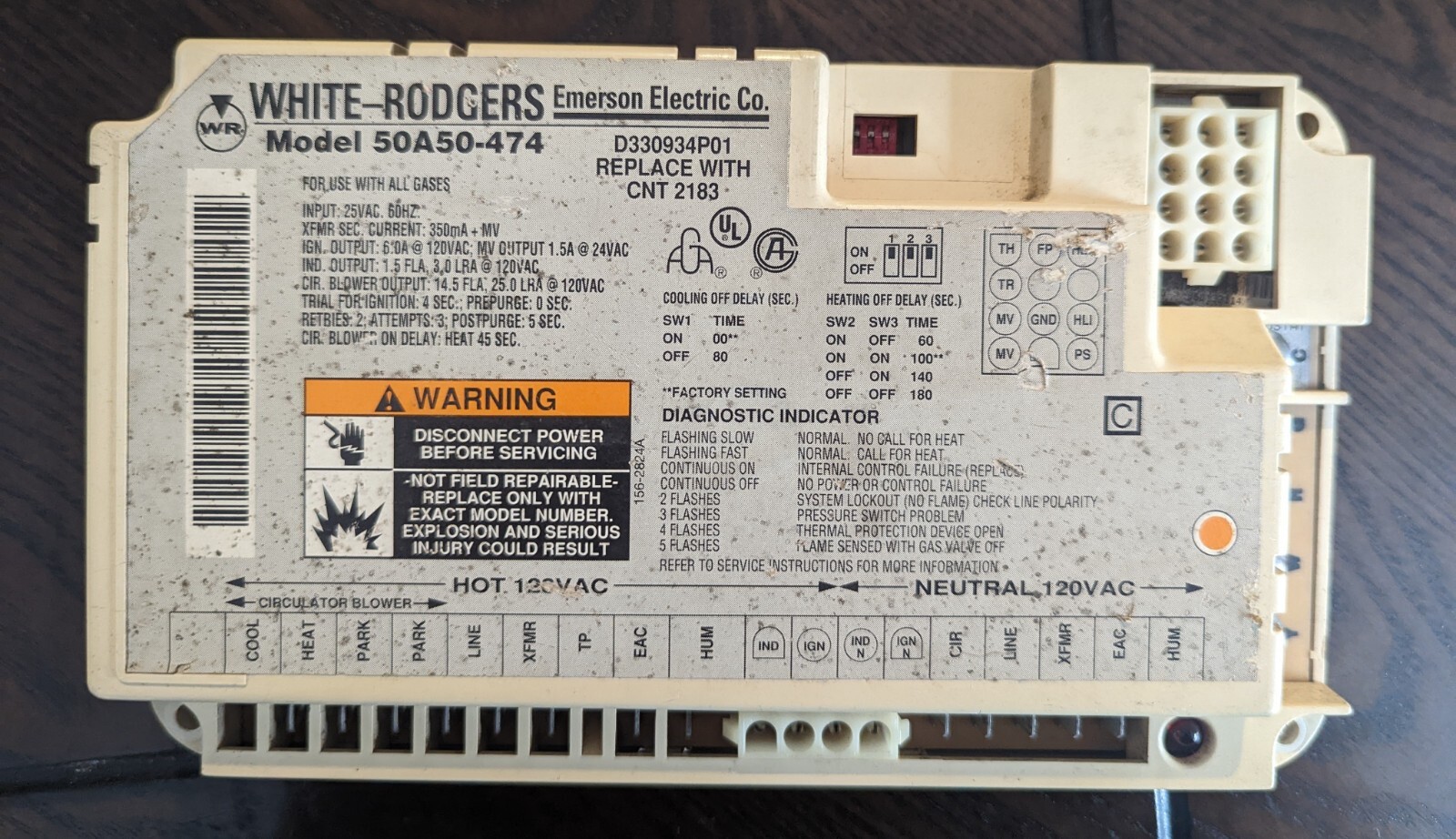 OEM Trane American Standard White Rodgers Circu50A50474 / D330934P01