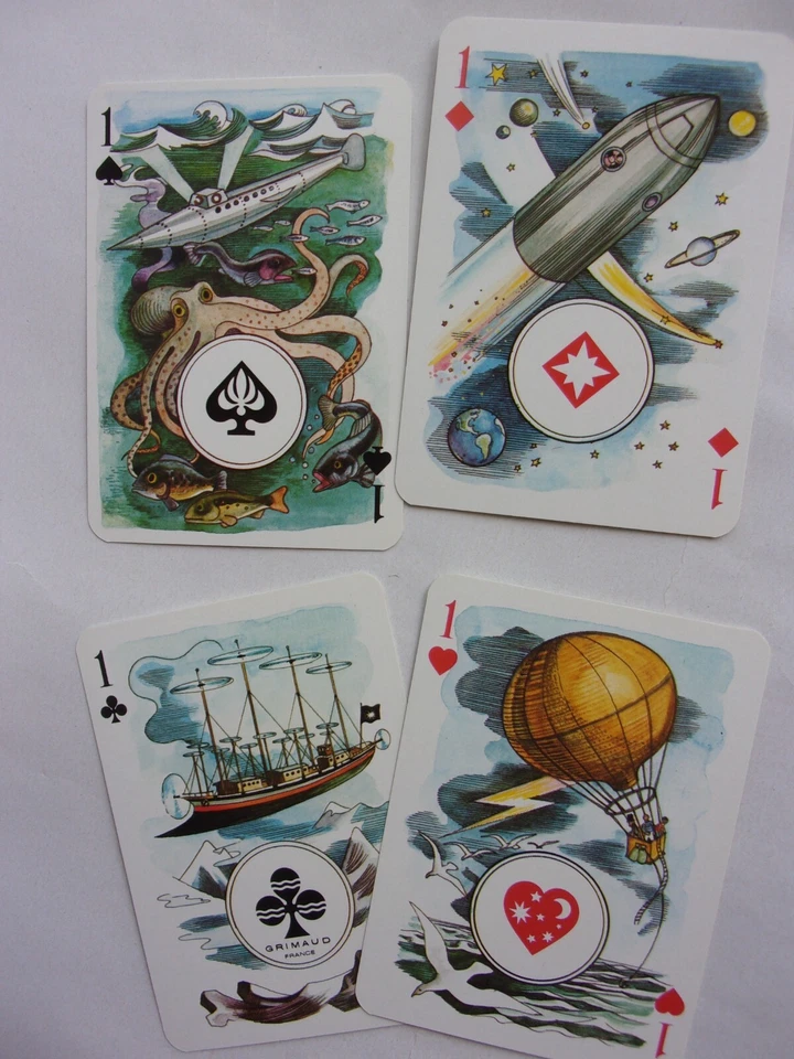 JULES VERNE JEU DE 54 CARTES GRIMAUD Edité Ville de Nantes Musée Jules Verne - Photo 2/4