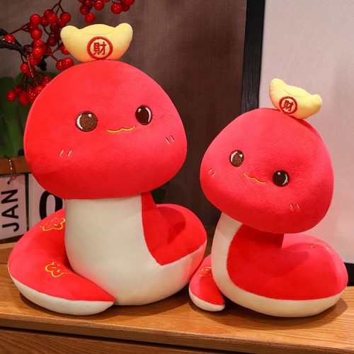 Stuffed Animal Snake Mascot Snake Plush Toy Red 2025 Chinese New Year astounding