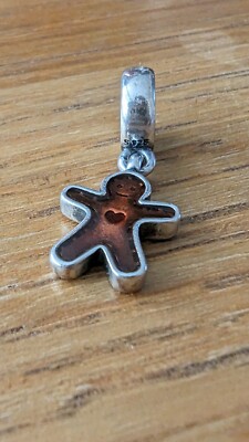 Authentic Pandora Christmas Gingerbread Man Ginger Bread Dangle Charm  UK