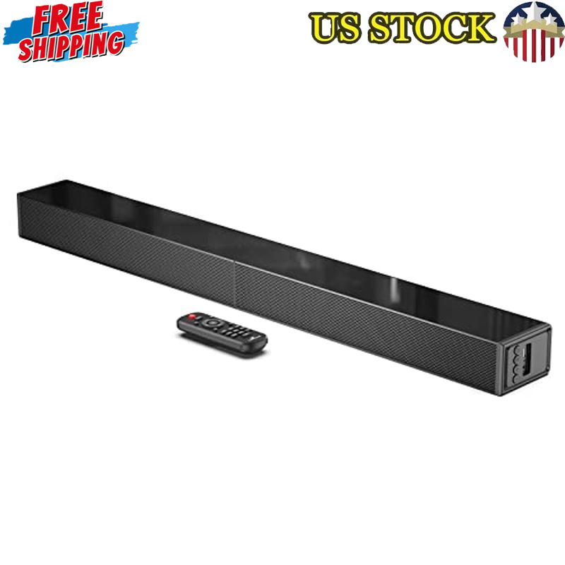 TV Soundbar Speaker Bluetooth HDMI ARC Optic USB Wall Mount Remote Compact 31-image