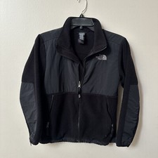 The North Face Jacket Teen M Black Denali Polartec Fleece Outdoor Full Zip
