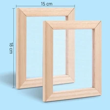 Silk Screen Printing Frame Kit 15x18cm Wooden for T-Shirts Screen Printing