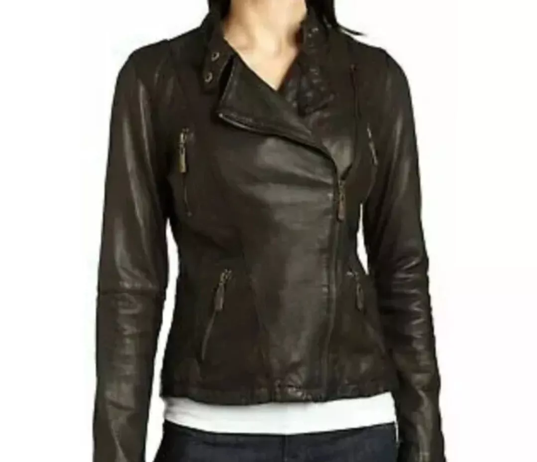 Michael michael kors asymmetrical leather moto jacket shop