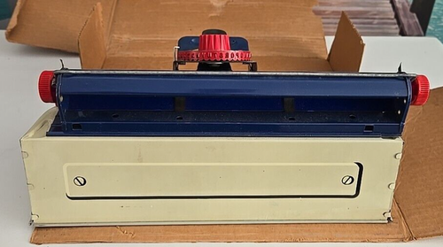 Vintage Marx Junior Dial Typewriter Toy Tin Metal 1950's With Cardboard Box - Picture 3 of 7