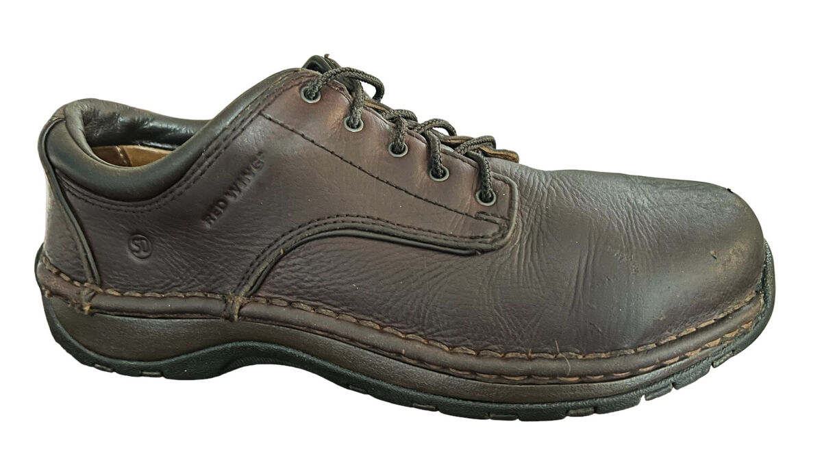 Red Wing 6704 Oxford Brown Leather Steel Toe Safety Work Shoes Mens 8D | eBay Red Wing 6704 Oxford Brown Leather Steel Toe Safety Work Shoes Mens 8D | eBay