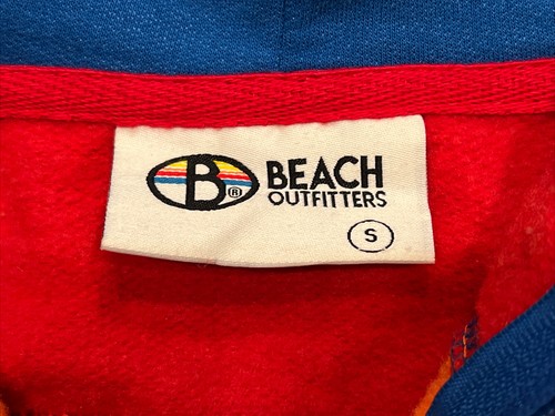 Beach Outfitters Unisex Sz SMALl Full Zip Sweatshirt Hoodie Pride Flag - Picture 3 of 13