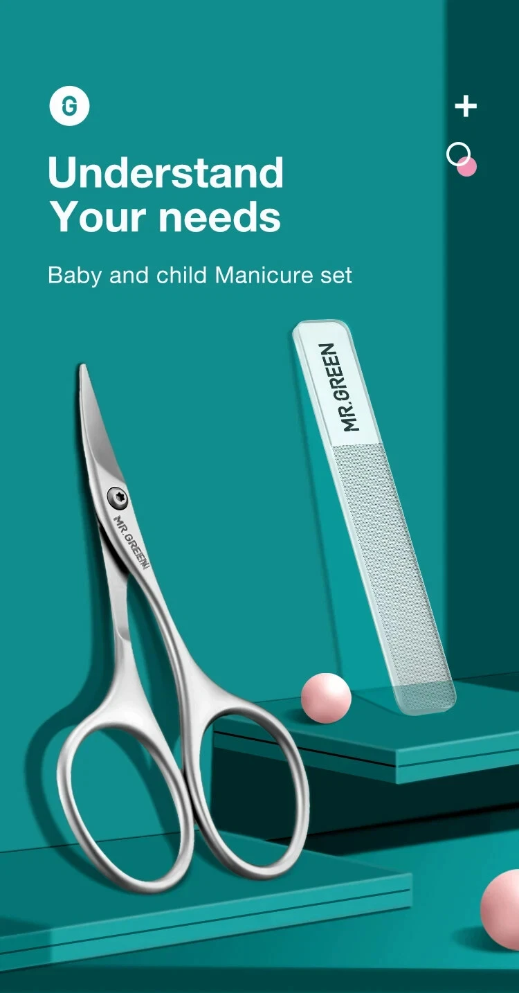 MR.GREEN Baby Safety Nail Scissors Nail Care Clippers Cutter Newborn Baby Conven
Opens in a new wind