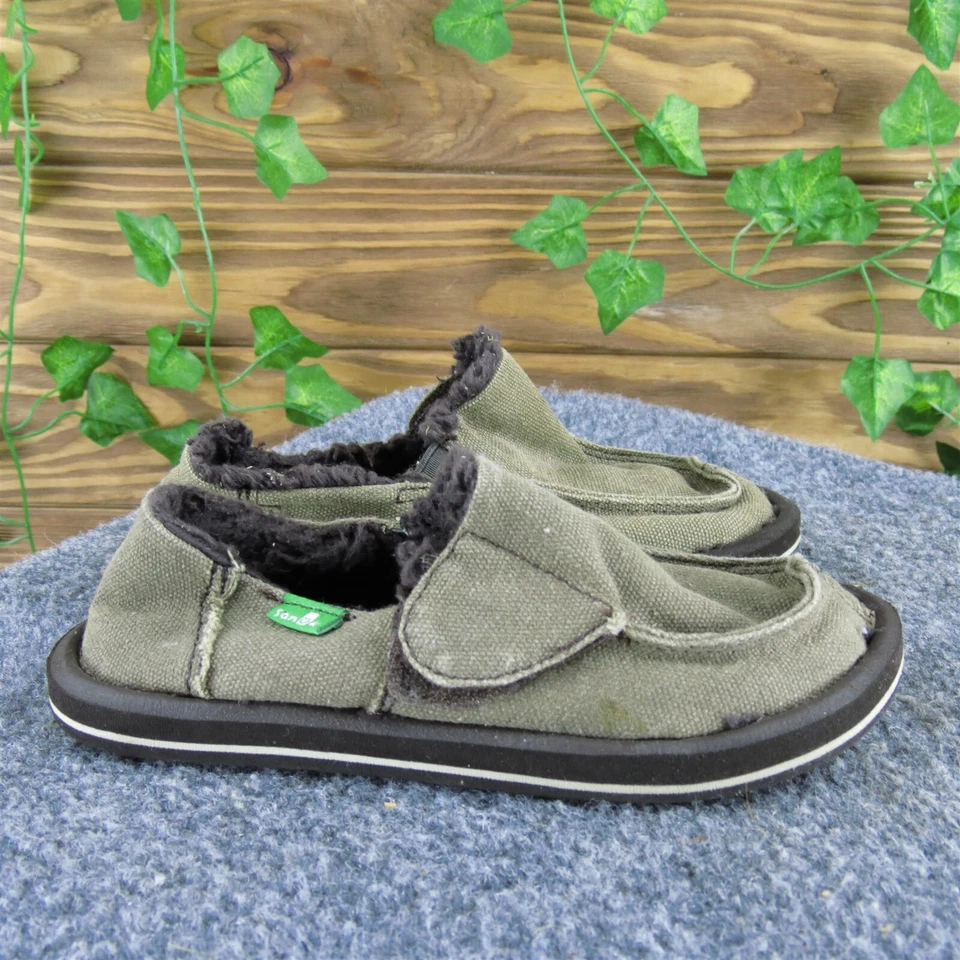 Sanuk Boys Slip-On  Sz T 10 Medium Brown Fabric Slip On - Image 3 of 4